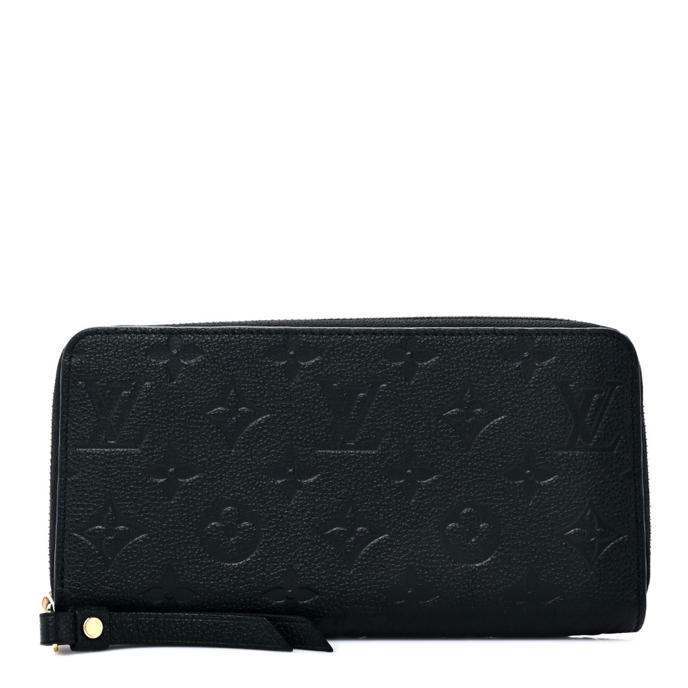 Loui Vuitton Noir Empreinte Monogram Secret Organizer Wallet